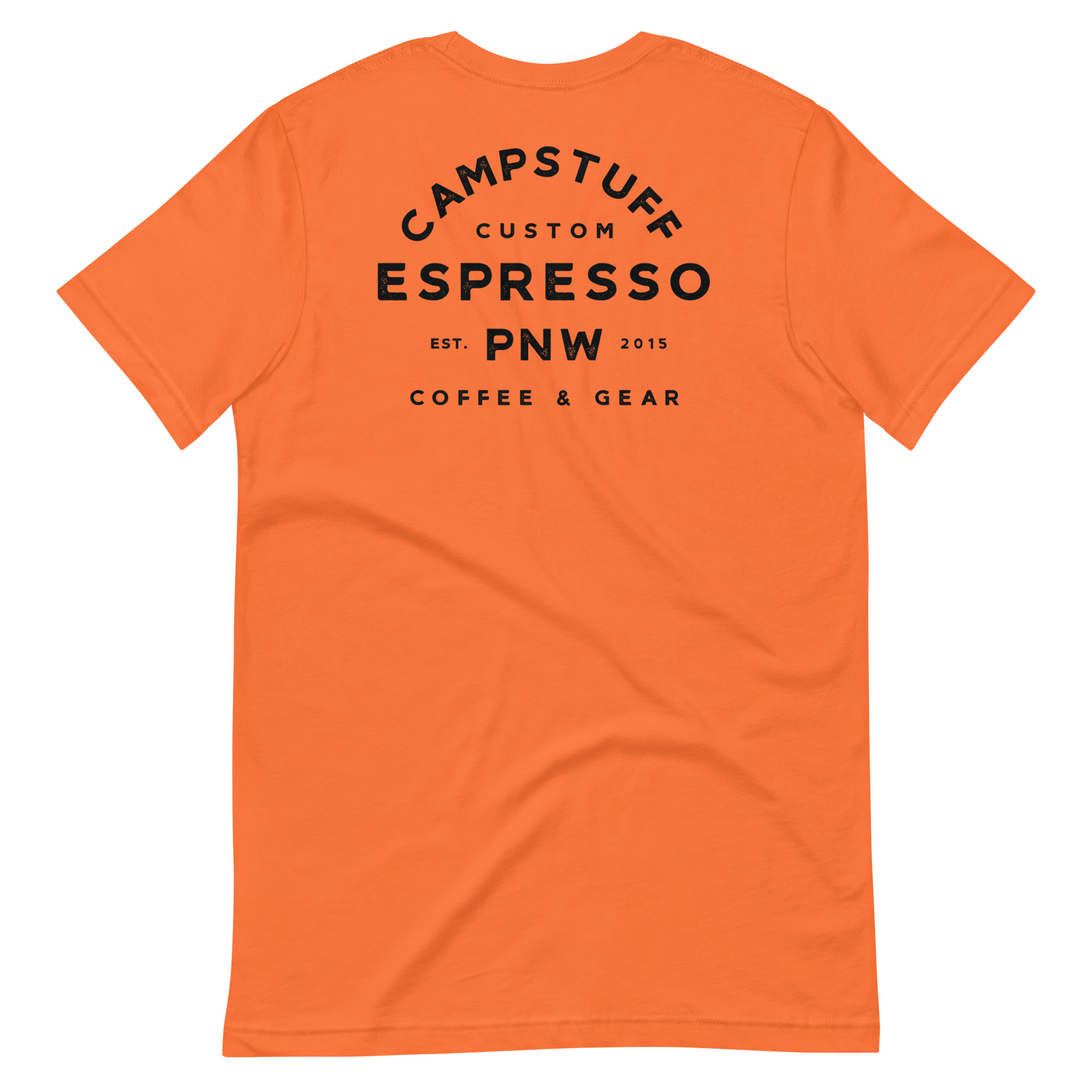 Custom Espresso T-Shirt Orange